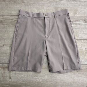 PGA Tour Men's Taupe Flat Front Shorts